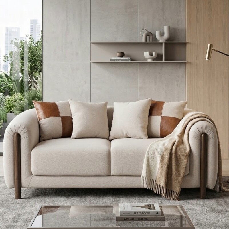 SOFÁ 2 PUESTOS ÀMARI - BEIGE 6268929 (CD) Unica