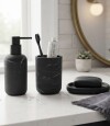 Set x 3 Accesorio de Baño Resina Home Class Negro