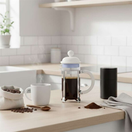 Cafetera 350Ml 3 Tazas Caffetiera Bodum Blanco