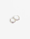 Aros Argollas Cubic zirconia Aros Argolla De La Línea Delicates. - Plateado