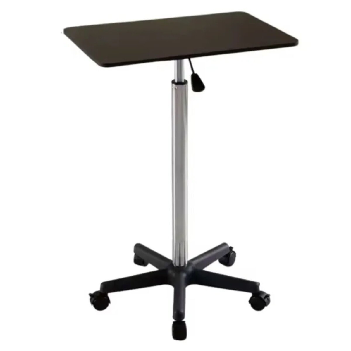 Escritorio portátil elevable con ruedas - negro 