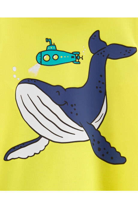 Traje de baño dos piezas con upf 50+ diseño submarino Sin color