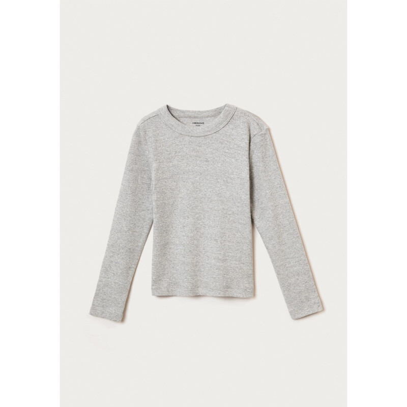 BLUSA ML FEM CINZA MESCLA