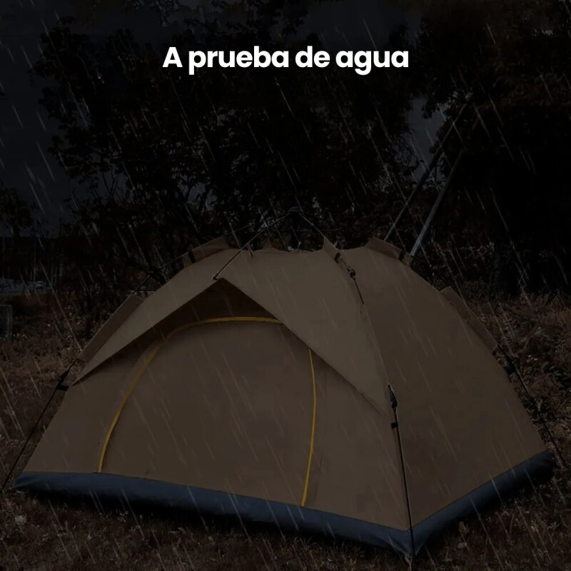 Carpa Automática Autoarmable Capacidad 3 a 4 Personas BEIGE