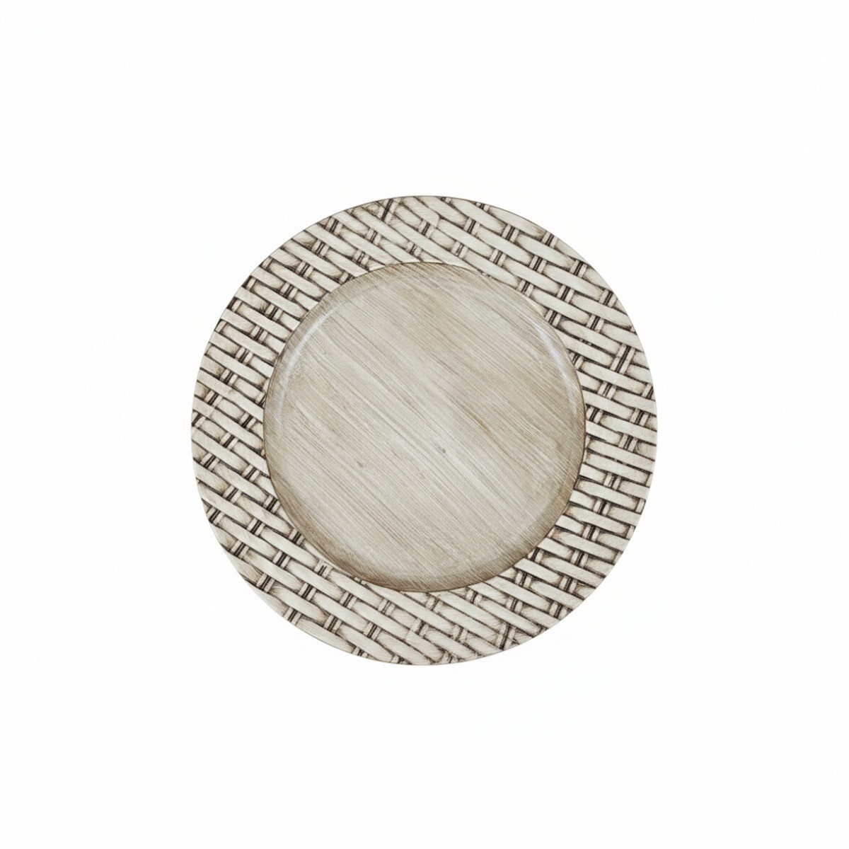 BAJO PLATO PLAST BEIGE COMB 33CM 