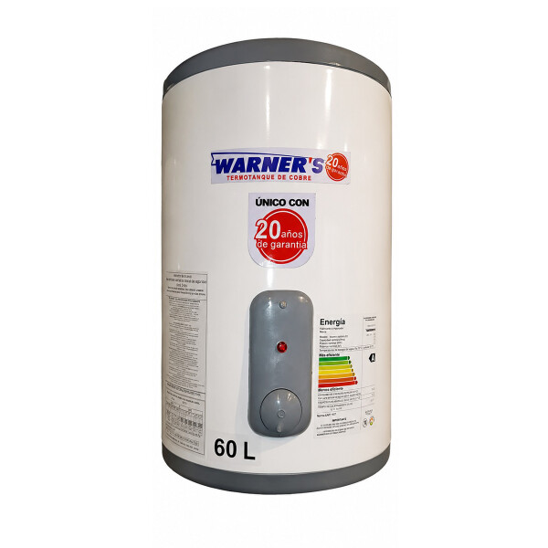 TERMOTANQUE WARNERS 60 L Cobre Clase A N/A