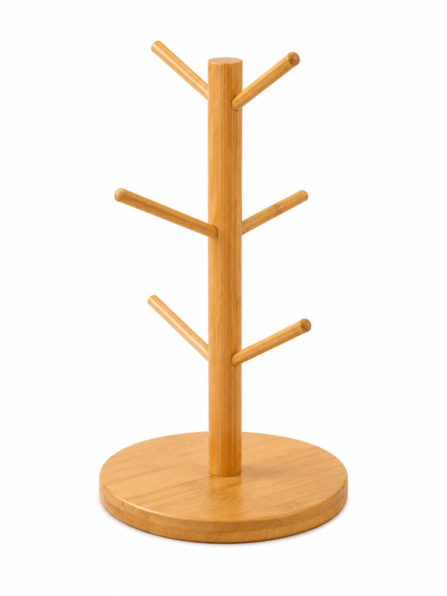 SOPORTE PARA TAZAS BAMBU - MADERA 
