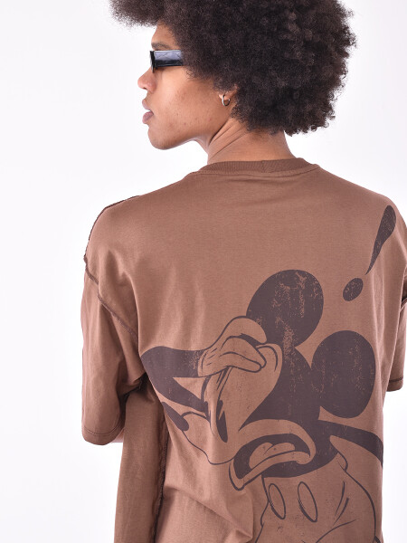 REMERA MICKEY BROWN MARRON (V)