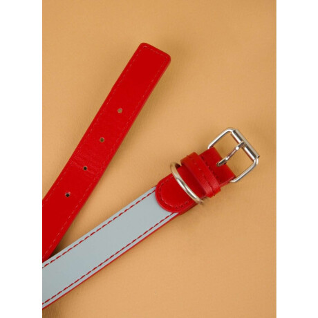 Collar perro pequeño  pu Celeste