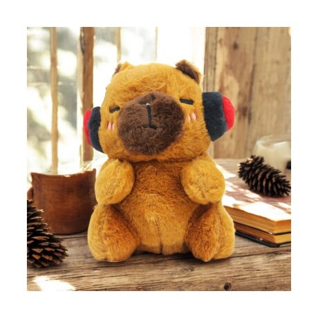 Peluche Capibara con Auriculares 23CM 001