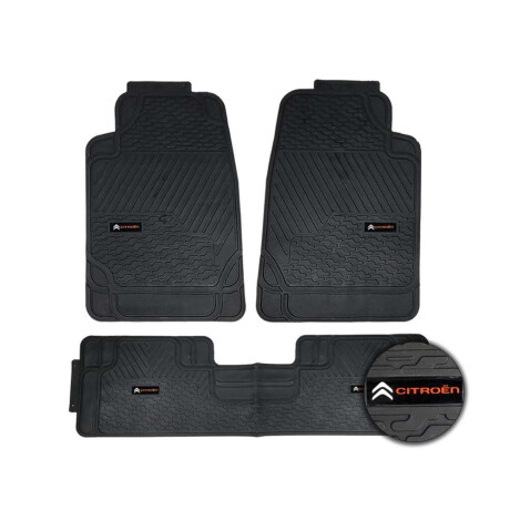 Alfombra New York Logo Citroen Set De Tres Piezas