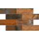 Ceramica Tipo Bricks Oxido Destonificado Mate 31X54Cm Pared