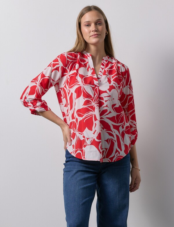 Blusa Printed ROJO/MULTI