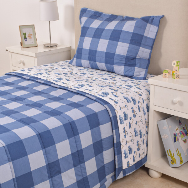 Edredón Kids Cuadros Azules – 180×240 cm Edredón Kids Cuadros Azules – 180×240 cm