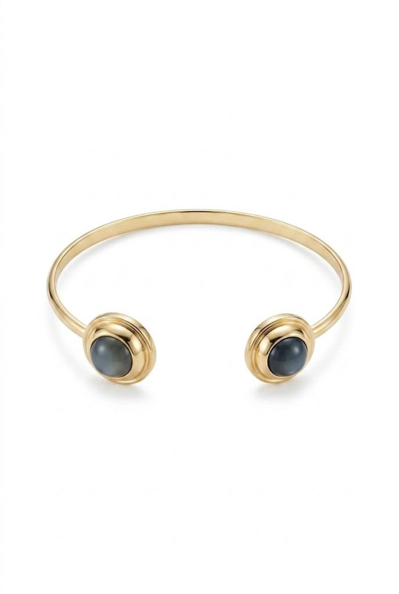 Pulsera rigida detalle - dorado 