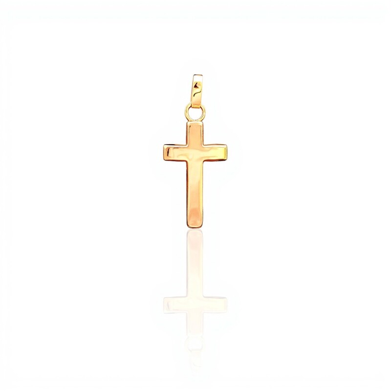 Dije Cruz-Oro bajo-Sin piedra-CP8647 sinpiedra