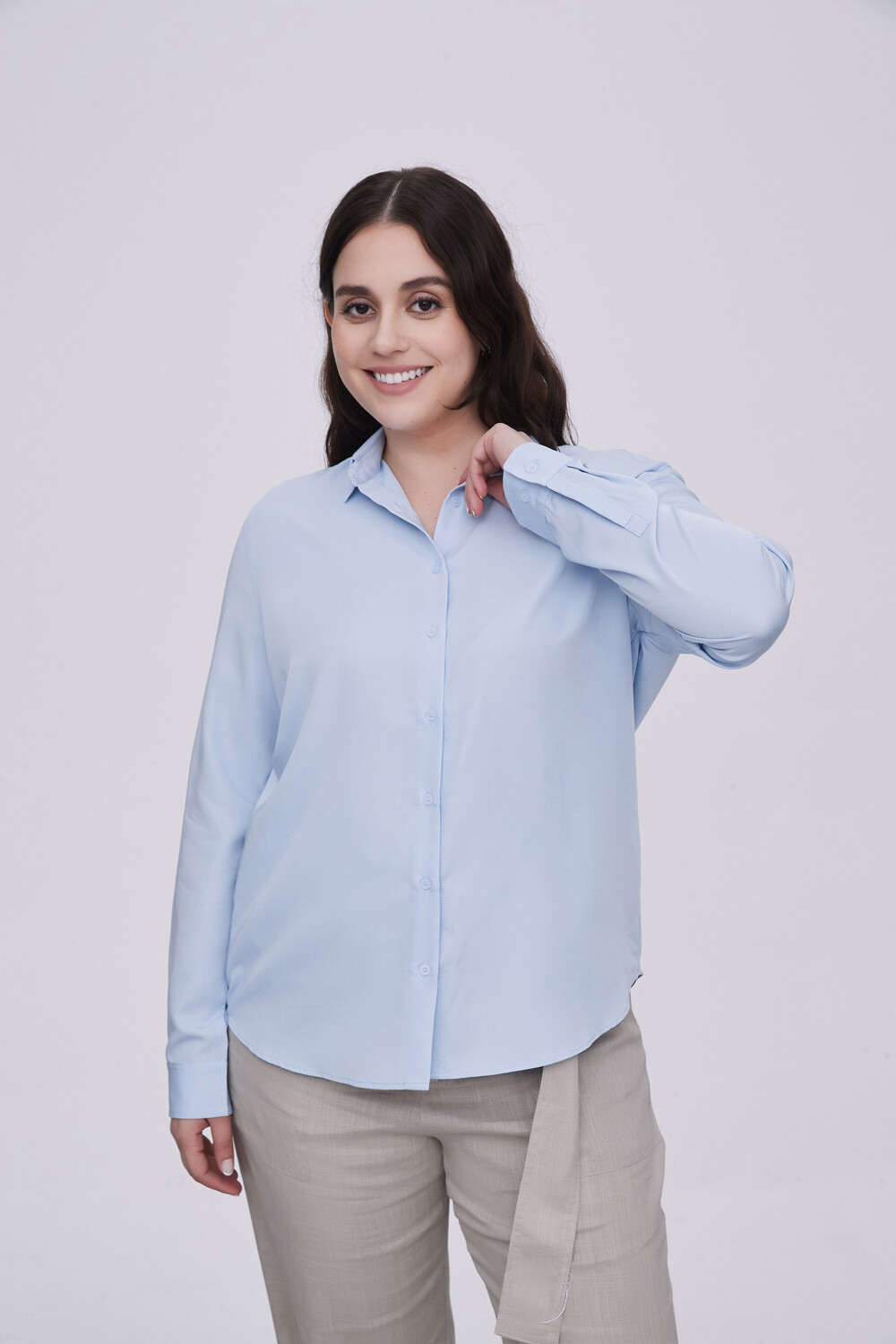 Camisa Luli Celeste Claro