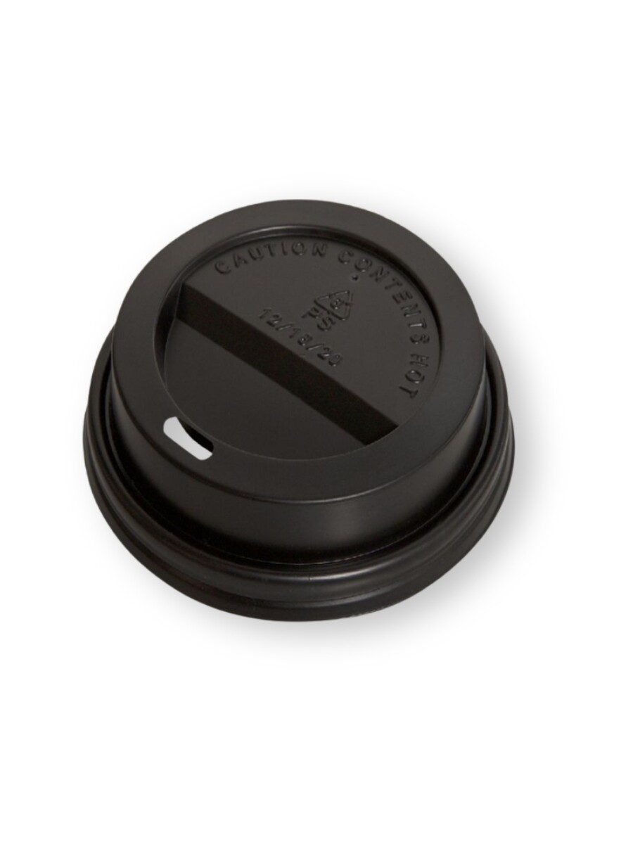 TAPA PARA VASO DE POLIPAPEL - negro 