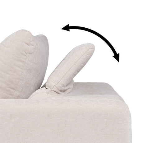 Sofá Modular Audax (Retráctil) - Tela Microfibra - 3 módulos FX4-10 (Beige)