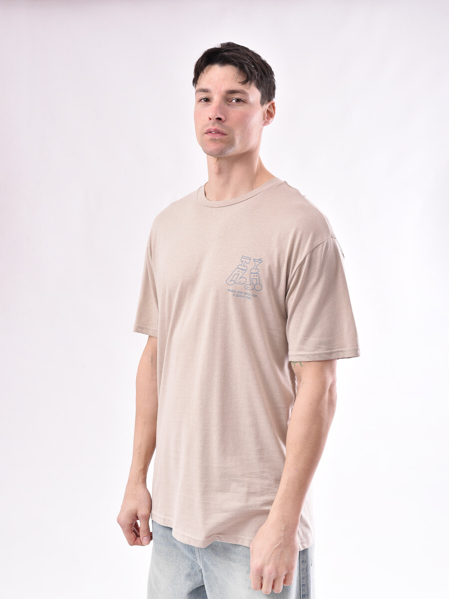 REMERA WINE - BEIGE 