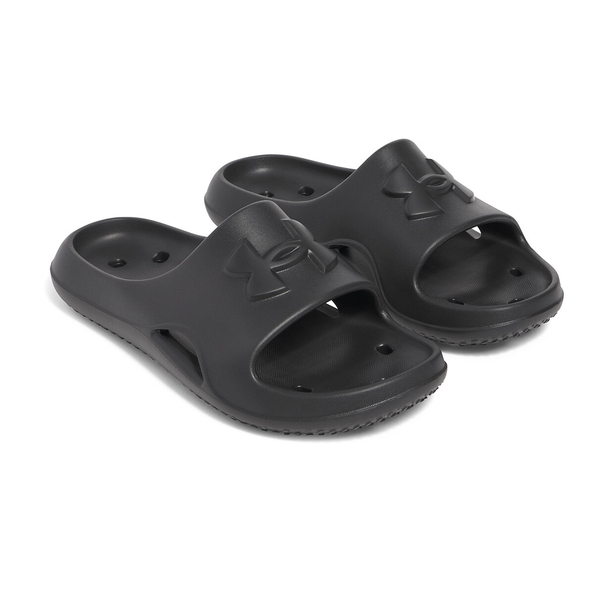 Ojota Chinela Under Armour Locker de Hombre - 3028094-001 - Negro-negro 