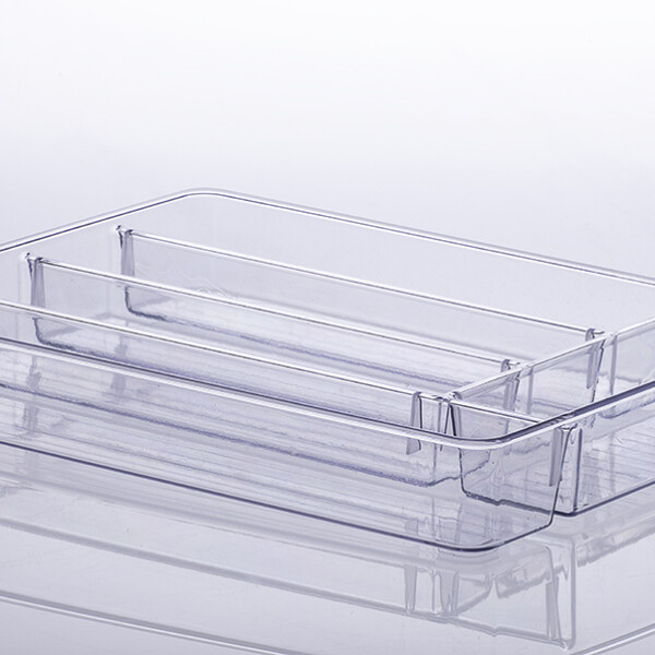 ORGANIZADOR DIAMOND CON DIVISORIAS 36X28X5 CMS CRISTAL TRANSPARENTE
