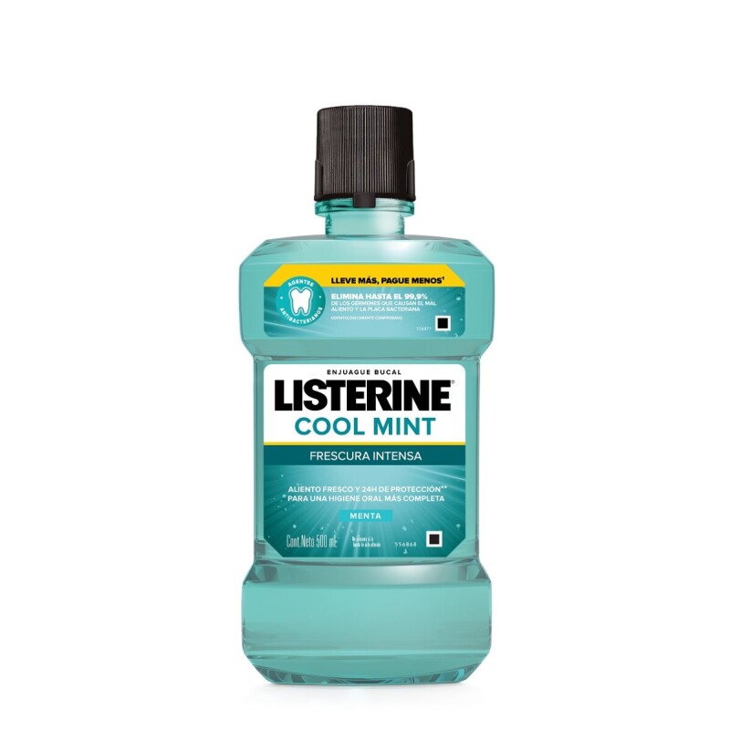 ENJUAGUE BUCAL LISTERINE COOL MINT 500 ML ENJUAGUE BUCAL LISTERINE COOL MINT 500 ML