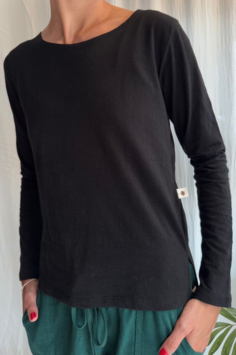 Camiseta Mar de bambú Negro