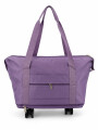 BOLSO DE VIAJE CON RUEDAS VIOLETA