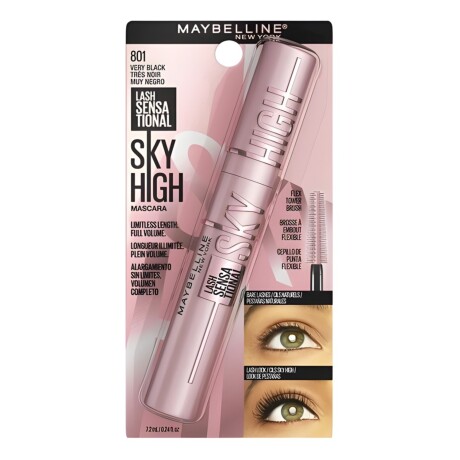 Máscara de pestañas Maybelline Sky High Very Black Negro