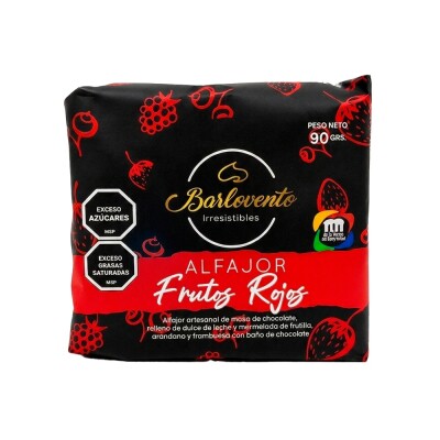 Alfajor Frutos Rojos 90g Barlovento Alfajor Frutos R Barlovento