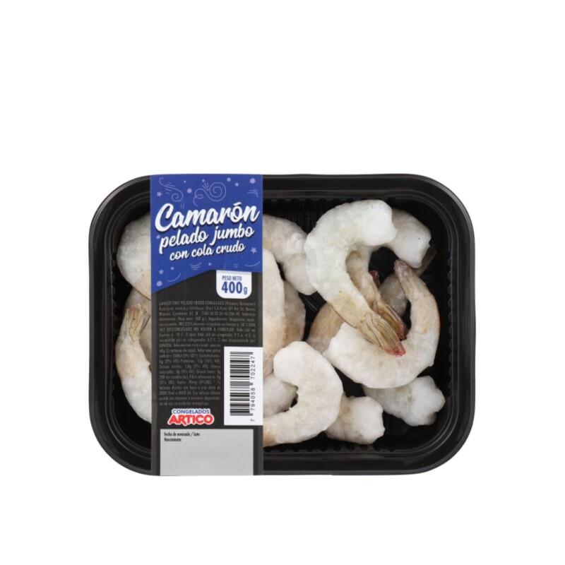 CAMARON PELADO JUMBO CON COLA 400GRS CAMARON PELADO JUMBO CON COLA 400GRS