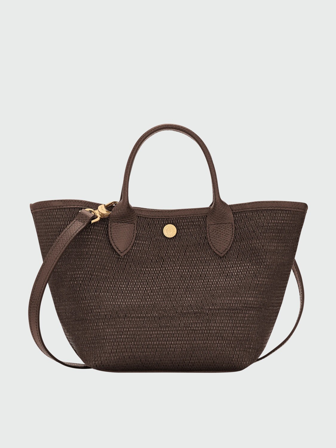LONGCHAMP - LE PANIER PLIAGE, CARTERA BASKET S Negro Estampado