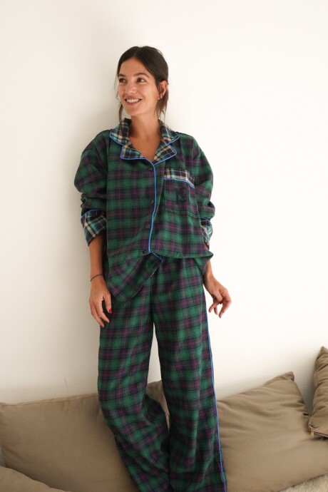 Sleepwalker Pijama Woman Verde / Turquesa