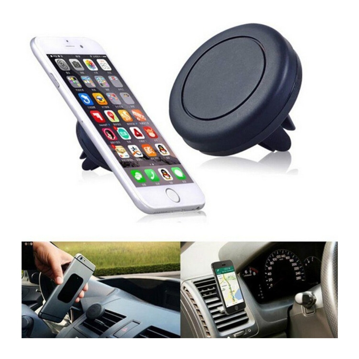Coche CD Conducir Magnético Soporte Móvil Smartphone Navi 360° para  Chevrolet