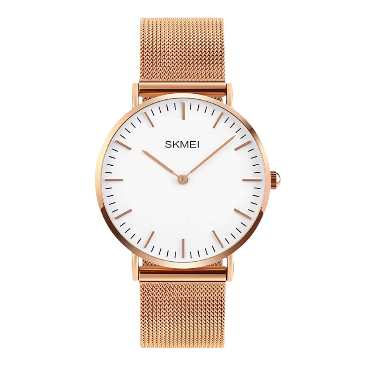 Reloj Skmei Q028RG con correa de acero - Rosé 