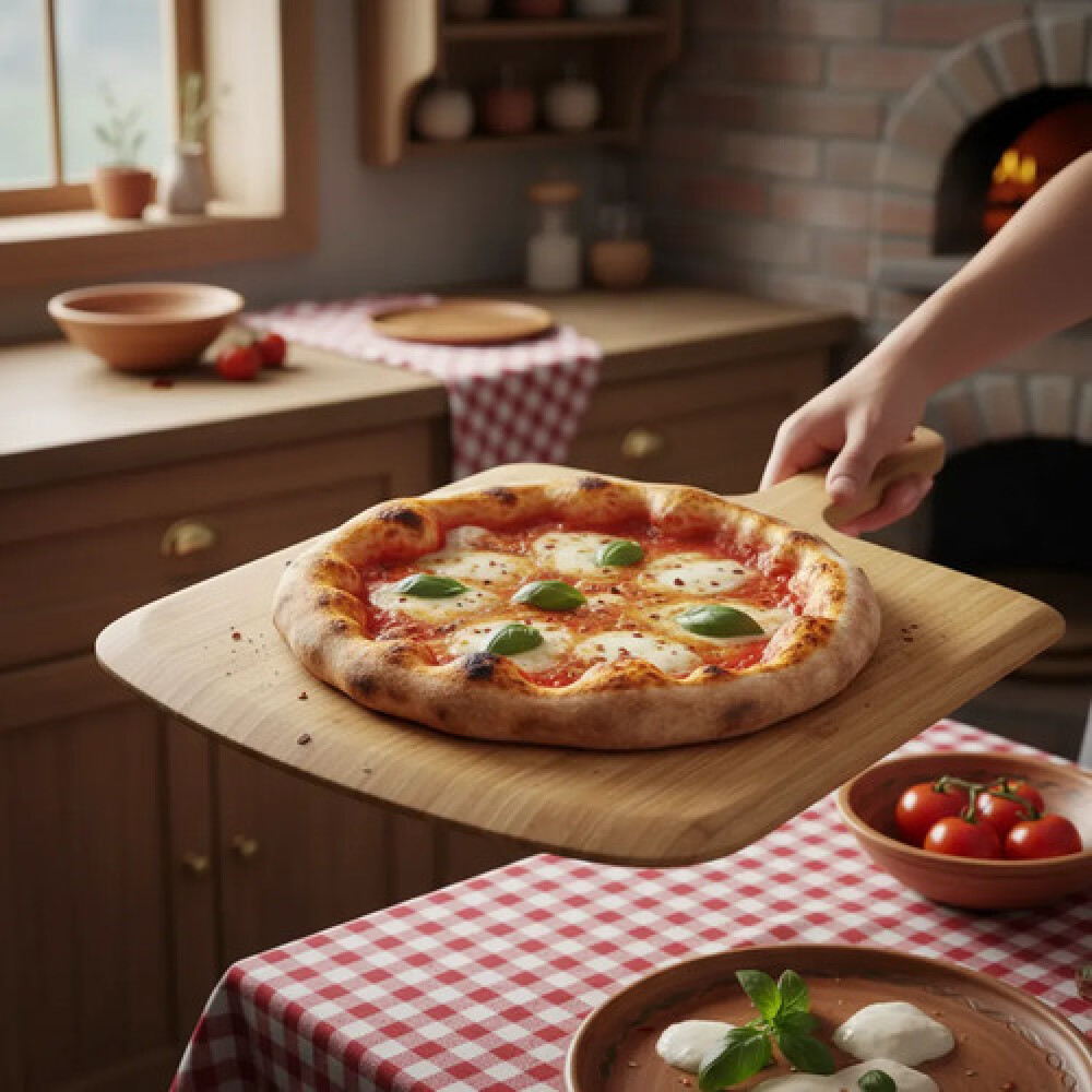 Tabla Pizza C/mango 38.5x27.5x1.2 cms ZCS21018 Tabla Pizza C/mango 38.5x27.5x1.2 cms ZCS21018
