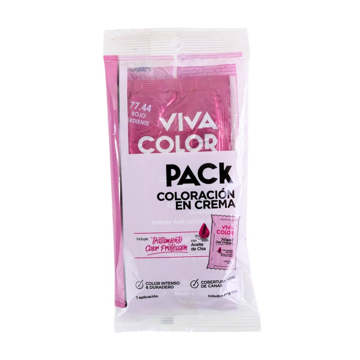 TINTA VIVA COLOR PACK 77.44 ROJO ARDIENTE 