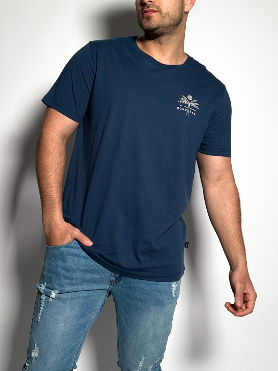 Remera Oversize Yuki - Azul 