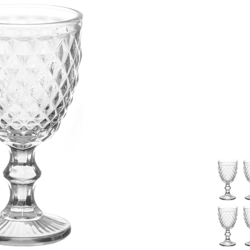 SET 6 COPAS VIDRIO LABRADAS 340 ML X-09XL SET 6 COPAS VIDRIO LABRADAS 340 ML X-09XL