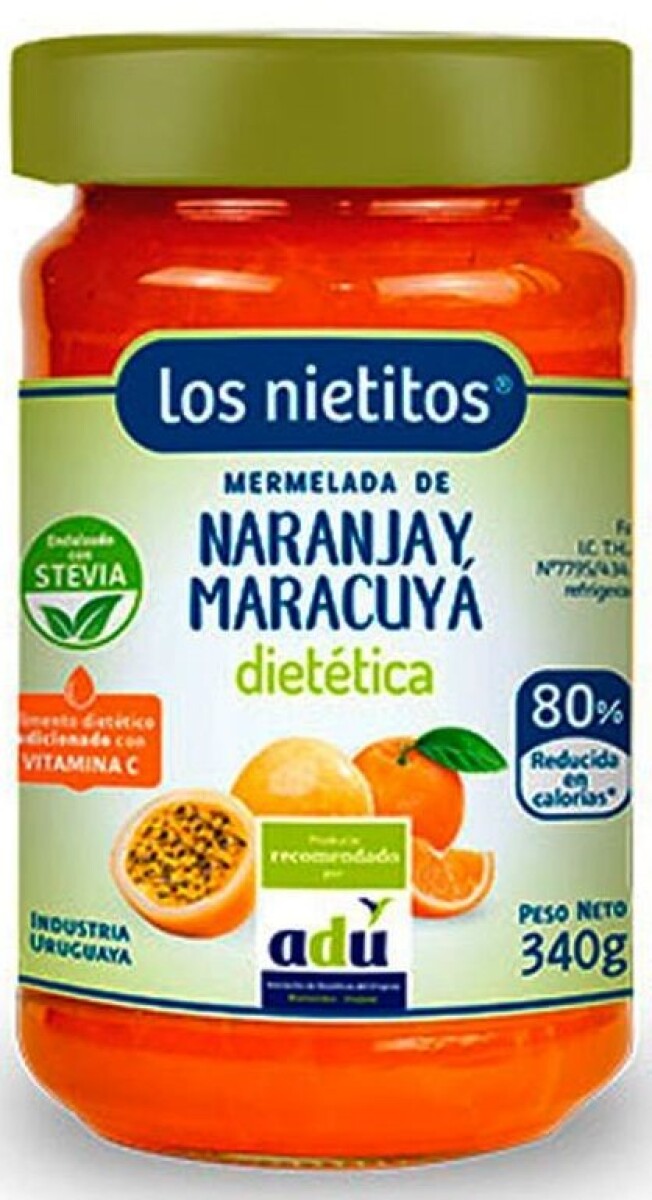 MERMELADA LOS NIETITOS DIET FCO 340G NAR/MARACUYA 
