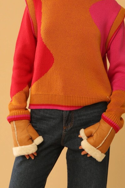 GUANTE TANTE FW22 Camel