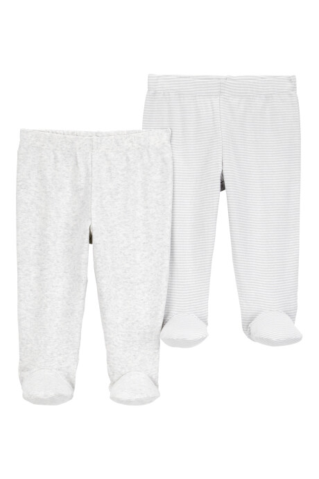 Pack dos peleles de algodón, grises Pack dos peleles de algodón, grises