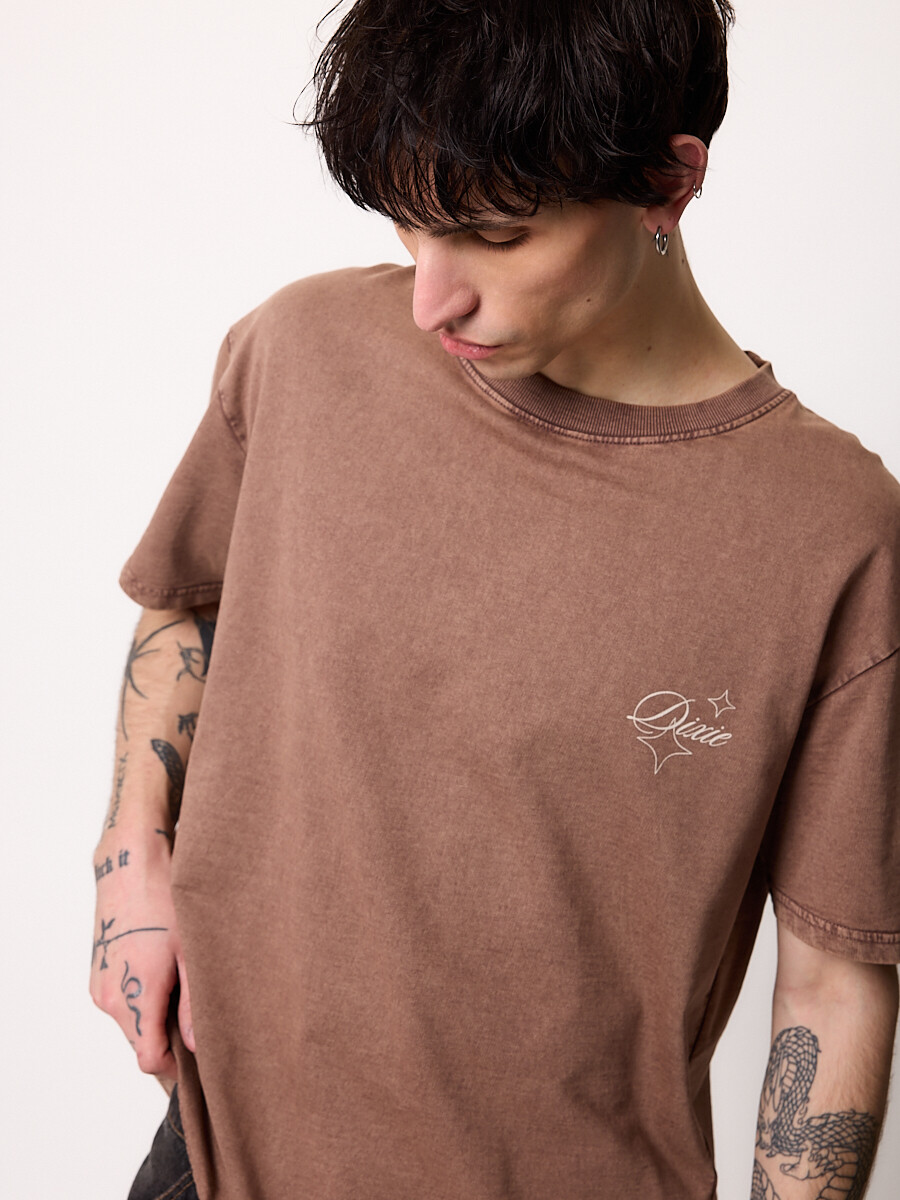 T-SHIRT M/C ANKOR DIXIE Tabaco