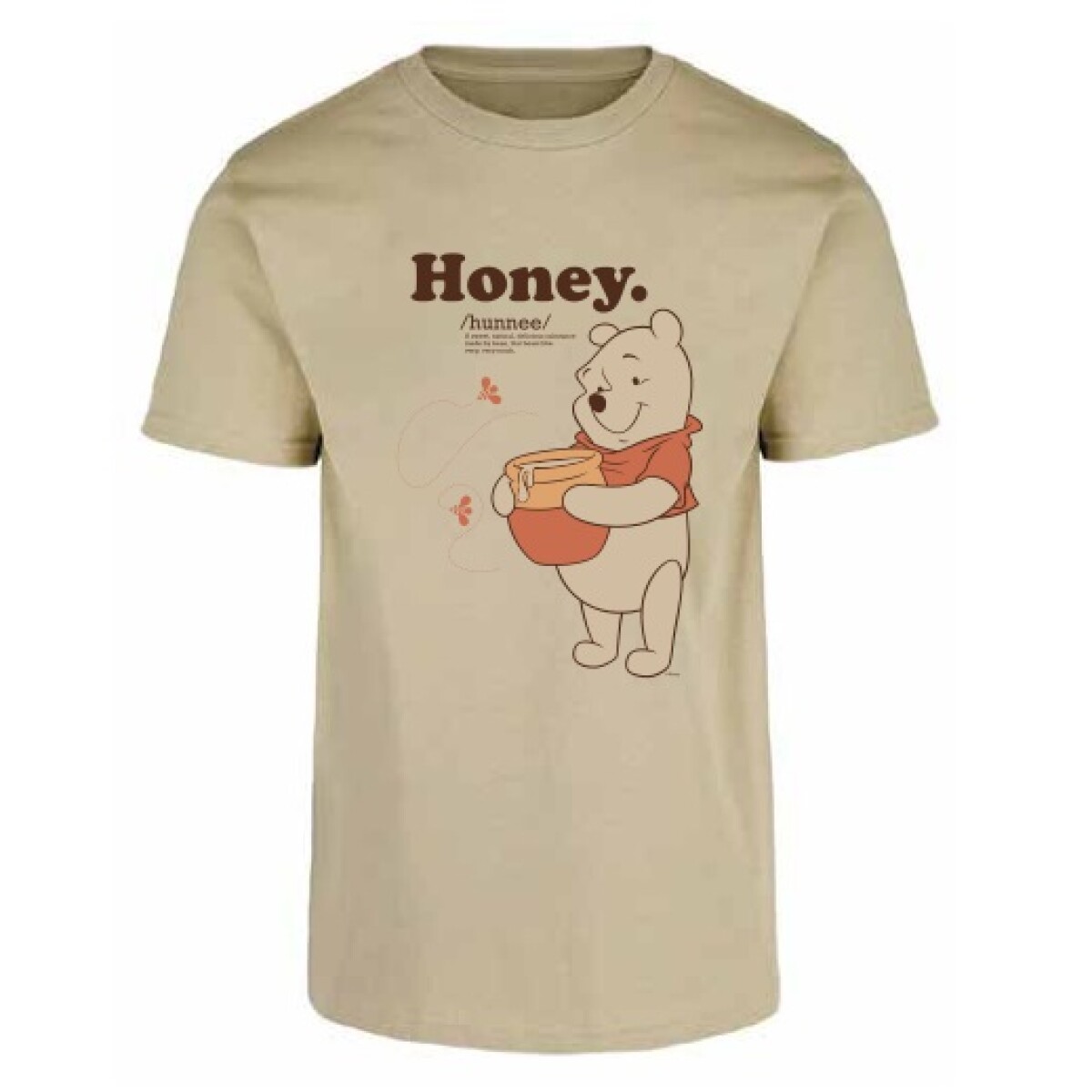 Camiseta Remera a la Base Disney Pooh Honey - BEIGE 