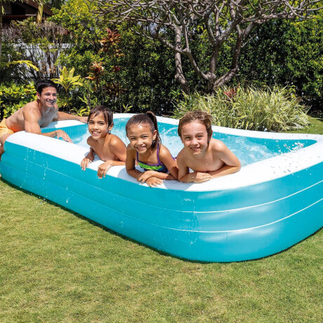 Pisicina Gomón Inflable Familiar Rectangular Intex 1050 L Inx58484