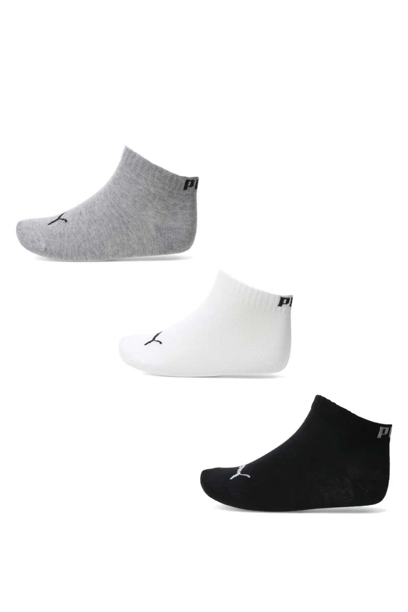 MEDIAS PUMA 3 PACK KIDS QUARTER Gris