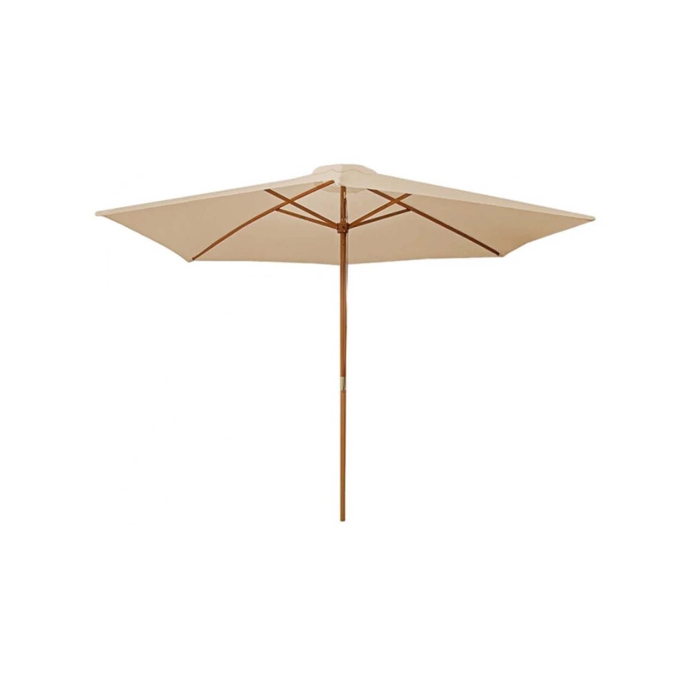 SOMBRILLA MADERA NATURAL-BEIGE NFWP