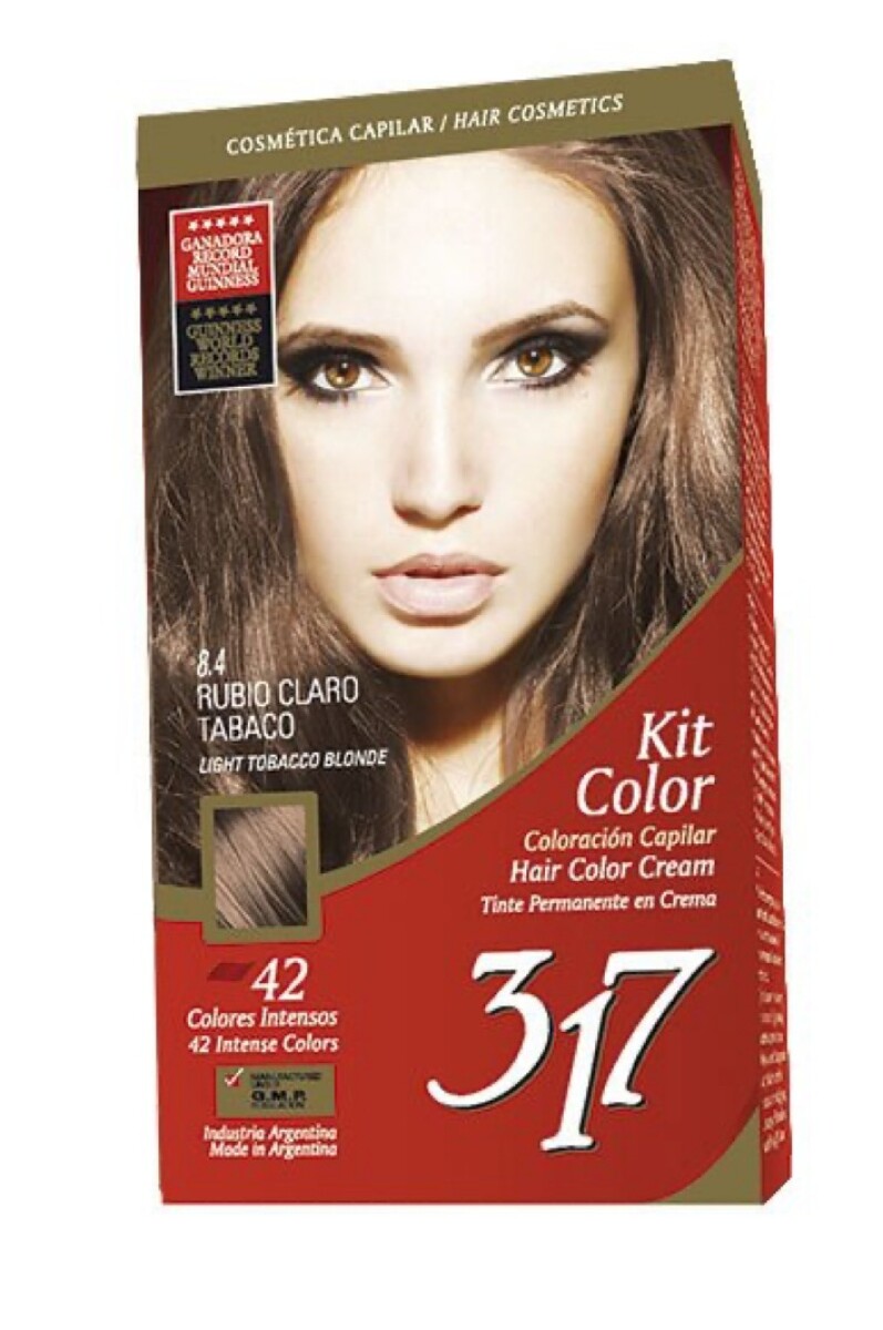 Tinta Kit 317 Varios Colores - Rubio Claro Tabaco 8,4 