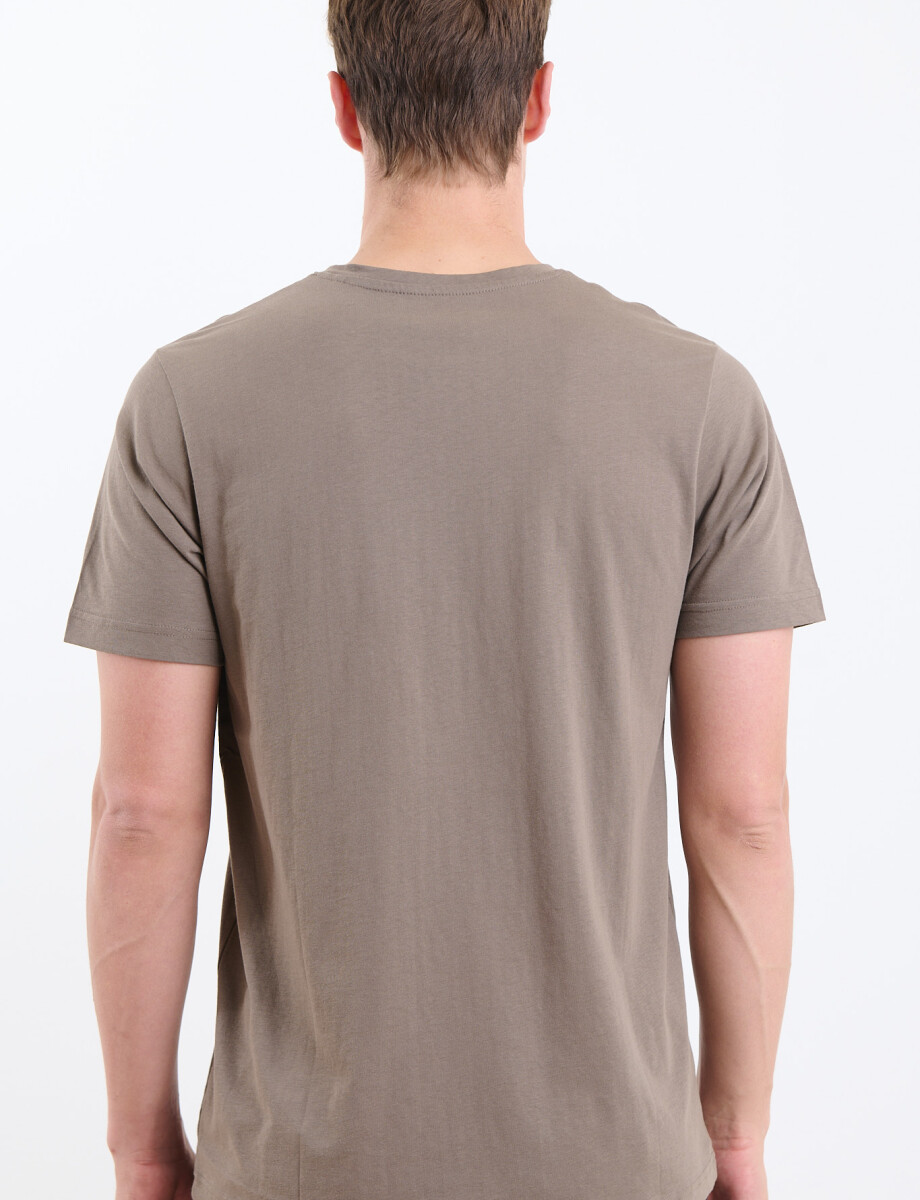 520658 T-SHIRT HARRINGTON LABEL Kaki